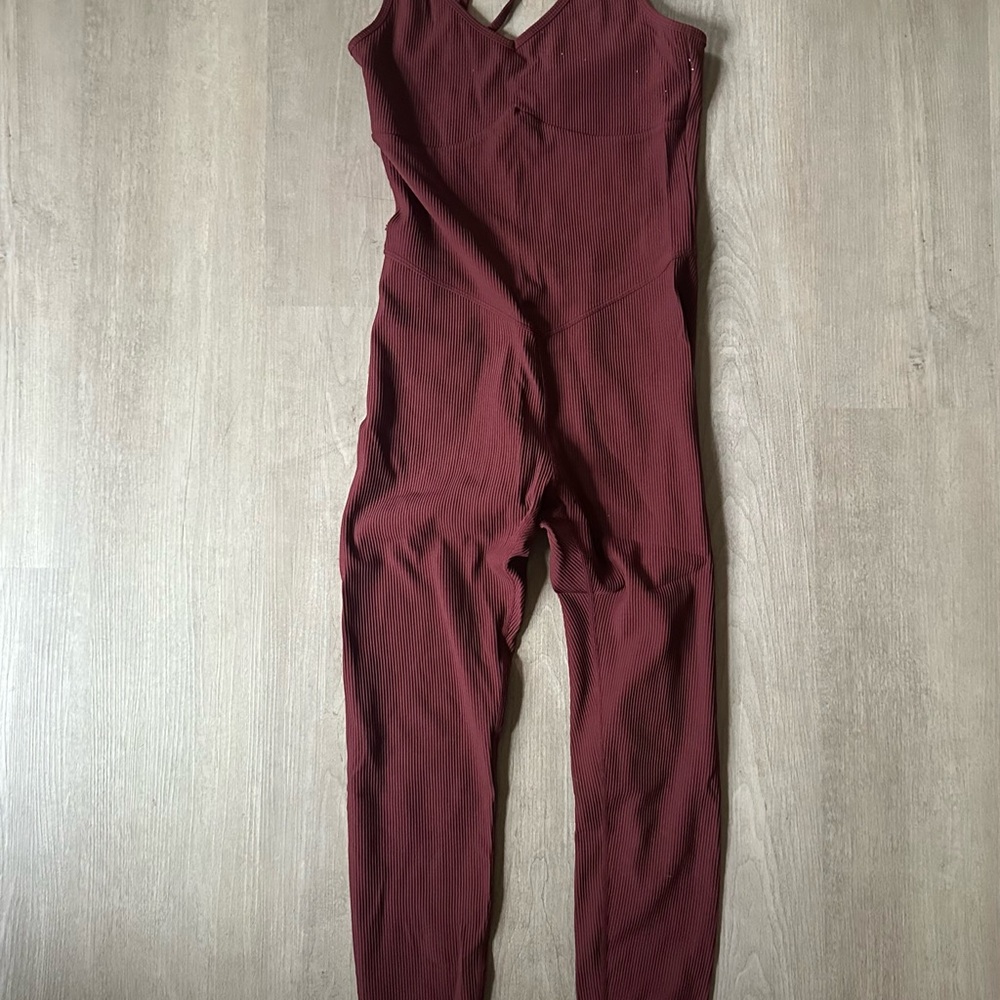 Chic Wine Red Jumpsuit
